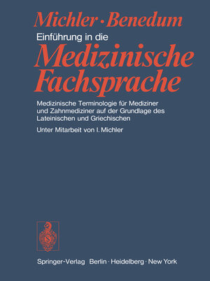 cover image of Einführung in die Medizinische Fachsprache